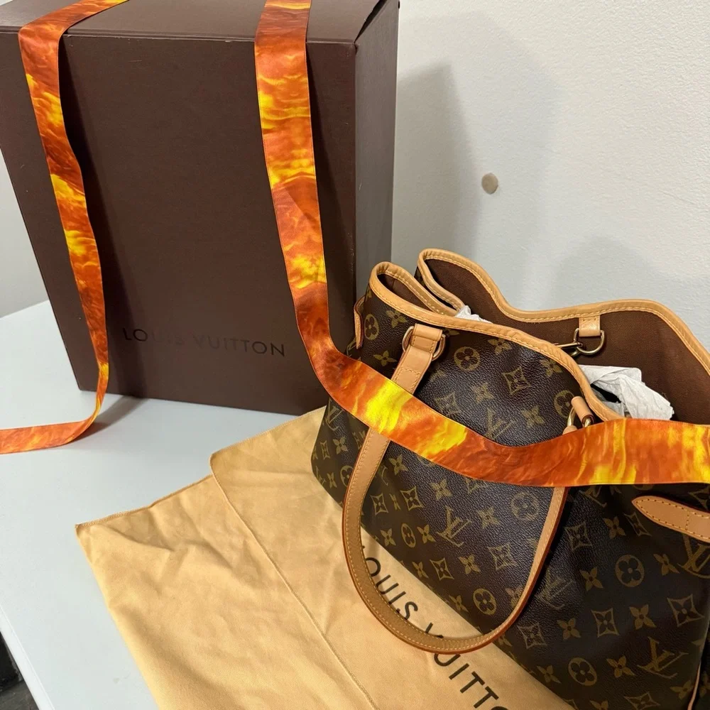 Louis Vuitton bag Batignolles Horizontal with box, dust bag and ribbon